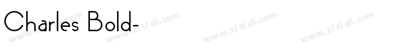 Charles Bold字体转换